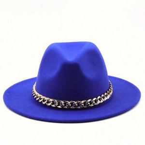 Sombreros Fedora de Poliéster y Algodón con Cadena Dorada, Estilo Personaje, para Unisex, Ideales para Fiestas y Pesca, Precio Accesible, Venta al Por Mayor en China - Product Image 3