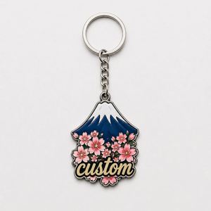 Porte-clés en alliage de zinc de haute qualité, sur mesure, vente en gros, symboles emblématiques du Japon, design de voyage asiatique, souvenir - Product Image 3