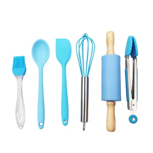 Household Kitchen Non Stick Cooking Tools Food Grade Silicone Durable Kitchen Silicone Utensils Set