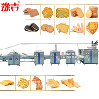 Ligne de production automatique de biscuits durs en acier inoxydable, équipement de cuisson à gaz, fours multifonctionnels pour formes variées, haute capacité de production pour boulangeries