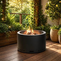 Poêle à bois sans fumée de haute qualité pour jardin, différentes bases, vente en gros