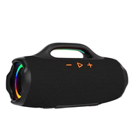 Enceinte Bluetooth portable 80W, étanche, pour fêtes en extérieur, avec lumière LED RGB, basses puissantes, caisson de basses sans fil