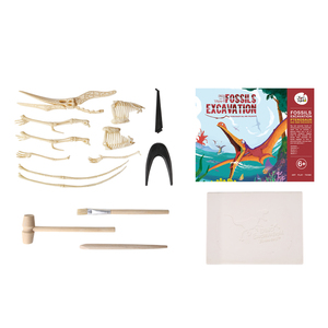 Los niños la arqueología fósiles rock Pterosaurio esqueleto de dinosaurio manual excavación cavar mano kit de herramientas - Product Image 2
