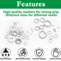 304 Stainless Steel Belleville Washers Conical Disc Spring Cup Washers with Zinc Finish DIN Standard