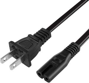 Cable de alimentación de CA IEC320 C7 a NEMA <span class=keywords><strong>1</strong></span>-15P para Xbox One S, Xbox One X, Xbox Series X/S, Sony PS4/PS4 Slim/PS5/<span class=keywords><strong>PS3</strong></span> Slim/<span class=keywords><strong>PS3</strong></span> Super Slim - Product Image 1