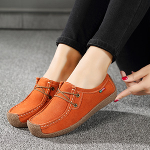 Zapatos planos <span class=keywords><strong>de</strong></span> cuero genuino <span class=keywords><strong>de</strong></span> verano para <span class=keywords><strong>mujer</strong></span>, <span class=keywords><strong>mocasines</strong></span> <span class=keywords><strong>de</strong></span> bailarina informales <span class=keywords><strong>de</strong></span> tacón bajo, zapatos suaves <span class=keywords><strong>de</strong></span> enfermera - Product Image 4