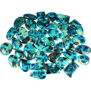 Cabochon en pierre de chrysocolle naturelle de haute qualité 2025 pour la fabrication de bijoux, colliers, bracelets, pendentifs Radha Arts Bleu - Product Image 1