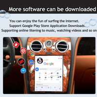 Carplay Android 13 pour Bentley GT Speeding Supersport Tesla Écran QLED Lecteur multimédia GPS de voiture Navigation Stéréo automobile