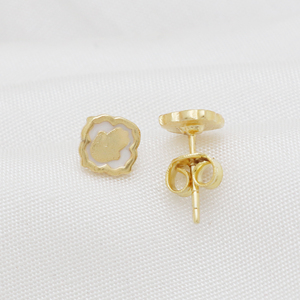 Joyería de fiesta de alta calidad, pendientes de tuerca de Hamsa de Plata de Ley 925 chapados en oro, pendientes de tuerca de mano de Hamsa 3D para mujer - Product Image 2