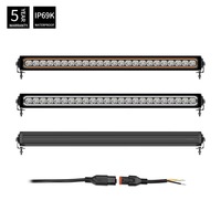 Barre lumineuse LED de 22/32/42 pouces, homologuée Emark, double couleur DRL ambre, 12V 24V, barre lumineuse LED brevetée pour 4x4, tout-terrain, camion, ATV, UTV
