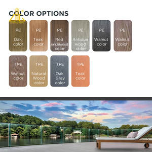 10-năm Bảo hành chống cháy nhôm decking 150*25 mét TPE bề mặt 6063 nhôm-nhựa ngoài trời sàn decking USA thị trường - Product Image 5