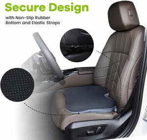 Cojín de Asiento de Coche de Espuma Viscoelástica Suave y Densa con Diseño en Forma de U para Conductor, Desmontable, Lavable, 100% Poliéster, Soporte para Piernas - Product Image 3