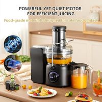 Mond.uk 1250W Heavy Duty Commerciële Sapcentrifuge 85mm Brede Opening Professionele Fruit- en Groentesapcentrifuge 2000 RPM Zero Juice