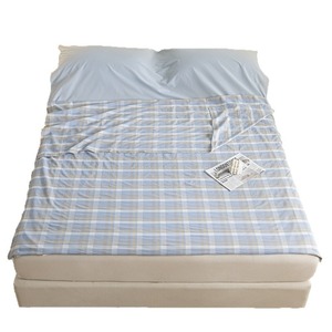 Sábana de Viaje Moderna para Hotel, 200 Hilos, de Algodón a Rayas para Todas las Estaciones, Saco de Dormir Resistente a la Suciedad para Uso Comercial, Sábanas de Algodón Puro Portátiles - Product Image 2