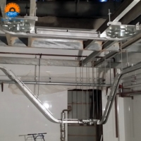 Ligne d'abattage automatique efficace pour moutons et chèvres avec moteur et roulement, équipement hygiénique pour abattoirs et fermes de moyenne taille