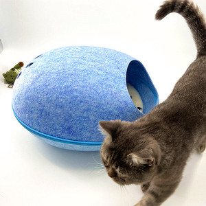 Fabrik direkt Großhandel Filz Haustier Höhle Filz Katzen haus Haustier Nest/Zeltbett - Product Image 4