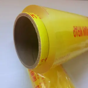 Factory First-hand Price Stretch Food Wrapping Film PVC Cling Film Fresh Packaging 8 Mic-17 Mic