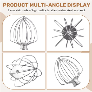 <span class=keywords><strong>KitchenAid</strong></span> K45WW Accessoire pour batteur électrique <span class=keywords><strong>Fouet</strong></span> en acier inoxydable pour crème aux œufs, gâteaux, mayonnaise Outils <span class=keywords><strong>à</strong></span> œufs de qualité supérieure - Product Image 4