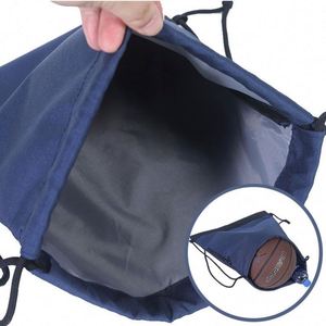 Custom Oxford Drawstring <b>Backpack</b>: Durable Gym Sack for Sports & Promotional Giveaways - Product Image 3