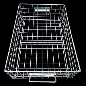 Panier de rangement de cuisine en acier inoxydable à mailles rectangulaires - Panier de désinfection moderne et écologique multi-usages - Product Image 4