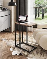 Table d'appoint en forme de C pour canapé, canapé et lit, grande table de bureau C pour salon chambre à coucher