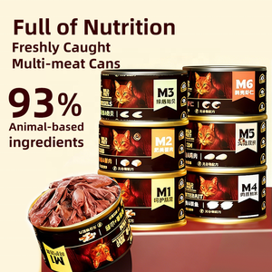 Comida Húmeda para Gatos con 6 Tipos de Carne Fresca, 93% Ingredientes de Origen Animal, Doble Probiótico, Tazón de Lamer para Gatos Exigentes - Product Image 4