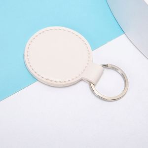 2025 Custom Logo Luxury Pu Leather <b>Keyring</b> <b>Mini</b> Circle Car Keychain for Promotion Gifts - Product Image 3