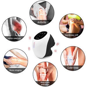 Compresse chaude vibrante et massage électrique de genou de chauffage de thérapie de lumière rouge - Product Image 5