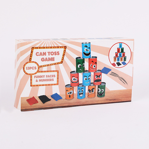 Đầy màu sắc 10 cái thiết lập của vòng hình dạng tinplate hộp quăng trò chơi hộp thiếc - Product Image 4