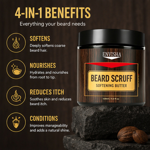 Baume à Barbe Hydratant et Rafraîchissant Sans Sulfate – Crème Essentielle Adoucissante pour Poils du Visage – Offre Spéciale - Product Image 3