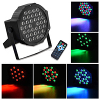 Prix d'usine, lumières de fête DJ, lumières RGB en plastique plates, RGB 36 LED Par avec télécommande