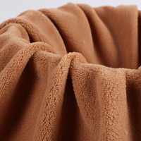 Tissu polaire de couverture de corail 100% polyester 270gsm tricoté par chaîne de sentiment doux teint par plaine