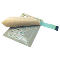 Keyboard Membran Layar Sentuh Kustom dengan Sakelar, Perekat 3M467, Lampu Latar LED, Pengontrol Jarak Jauh, Material PET/PC/PVC