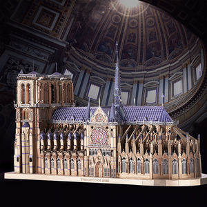 Piececool NOTRE DAME DE <span class=keywords><strong>PARIS</strong></span> 3D <span class=keywords><strong>Puzzle</strong></span> en métal éducatif DIY Jouet Kits de construction de monuments Cadeau de Noël pour adultes - Product Image 5