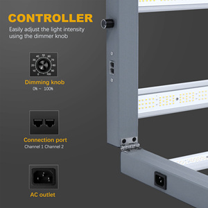 Lampe de culture <span class=keywords><strong>LED</strong></span> intérieure haute luminosité 720W, dimmable, spectre complet <span class=keywords><strong>UV</strong></span> IR, pour la croissance des plantes - Product Image 4