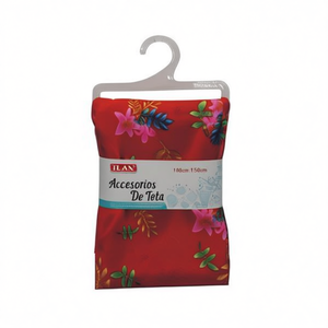 Accessorio in tessuto ILAN 100cmx150cm floreale rosso per cucito e artigianato - Product Image 1