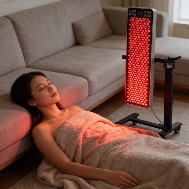 360 Rotating Adjustable Pneumatic Stand for Body Red Light Therapy Panels Max 30KG Medical Use