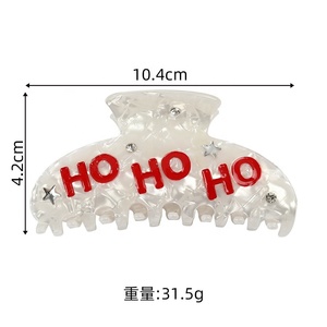 กิ๊บติดผมอะซิเตทประดับเพชรรูปตัวอักษร ดีไซน์หรูหรา สง่างาม ขนาดใหญ่ สำหรับผู้หญิง - Product Image 6