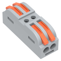 Connecteurs à levier HIKELP PCT222 1-5 voies 32A 250V en cuivre pur, bornier rapide avec isolation PC/Nylon, câble à ressort à insertion rapide