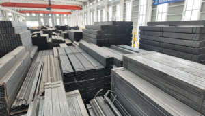 Оцинкованная стальная полосовая труба прямоугольного сечения, устойчивая к коррозии, для сварки, для навесных фасадов, стальных конструкций, внутренней отделки - Product Image 5