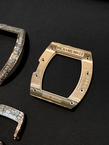 Boîtier de montre à mouvement mécanique en or rose avec diamants véritables accessoires de boîtier de luxe pour montre RM - Product Image 6