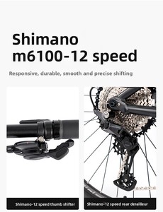 Bicicleta de Montaña CYCTRAC ENDU150 de Aluminio con Suspensión Completa, 12 Velocidades, Frenos Hidráulicos de Cuatro Pistones Delanteros y Traseros - Product Image 3