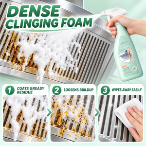 Potente Limpiador en Espuma para Manchas de Aceite de Cocina 510ml, Desengrasante de Alta Resistencia para Grasa Encalada en Estufas y Utensilios de Cocina Multisuperficie - Product Image 5