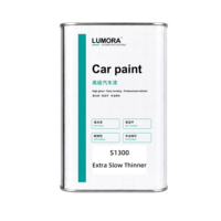 Peinture automobile LUMORA Extra Slow Thinner 4L – Peinture de réparation acrylique liquide transparente mate haute performance facile à pulvériser