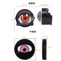 LKT 2025 New 3inch 12v Eyes Retrofit Kits Remote Control Drl Led Demon Projection Dynamic Lens Devil Eye Headlight Led for Car