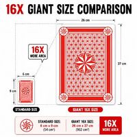 Cartes de jeu en papier personnalisées, format 16X, finition brillante, boîte en papier durable et écologique, portable, pour les jeux de société en famille