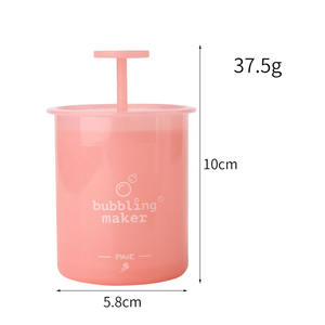 Özel Logo güzellik kişisel bakım yeşil mor şeffaf pembe plastik manuel yüz yıkama temizleyici köpük fincan kırbaç kabarcık yapımcısı - Product Image 6