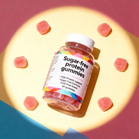Gummies protéinés halal et végétaliens 17g Isolat de protéines de lactosérum Sans sucre Complément en marque blanche