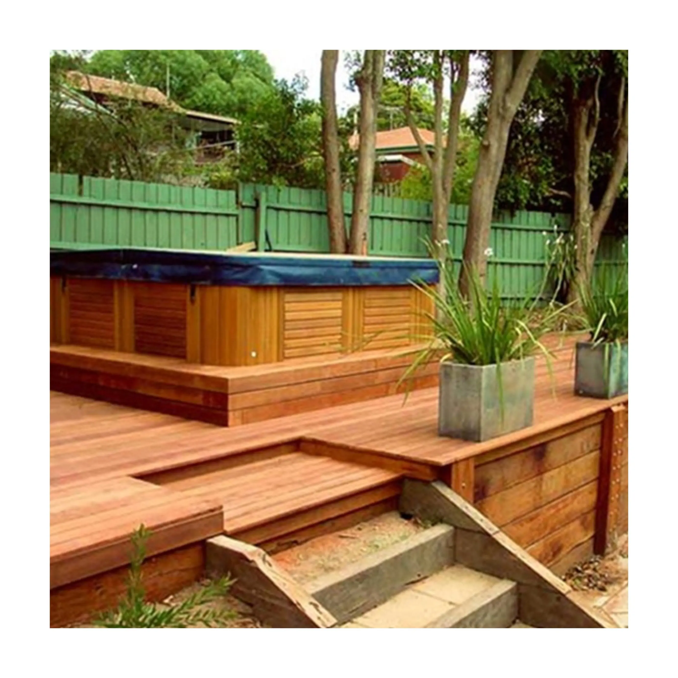 Merbau Solid Wood Timber Waterproof Outdoor Decking Yard Floor