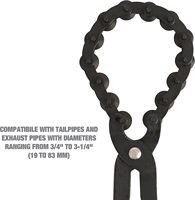 Coupeur d'échappement 3/4 \ "3-1/4 \" Outil de coupe de tuyau avec rotation à une main Compact pour les espaces restreints